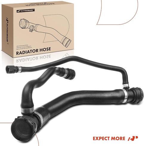 A-Premium Upper Radiator Coolant Hose Compatible with BMW E65 750i 2006 2007 2008 2009, E66 750Li 2006 2007 2008 2009, V8 4.8L Petrol, Replace# 17127535742 in Saudi Arabia