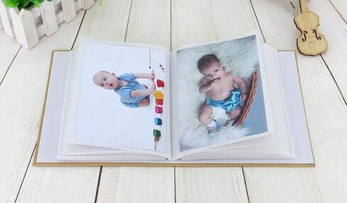 Photo Album Hold 100 Pockets,4"x 6" Photos Kid Photo Album Hold,Children's Kraft Pictures Album(Love) in Saudi Arabia