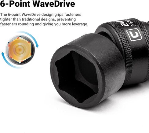 Capri Tools 516940 15 mm Universal Impact Socket, 3/8-Inch Drive, 6-Point, Metric in Saudi Arabia