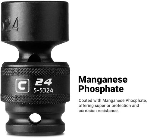 Capri Tools 516940 15 mm Universal Impact Socket, 3/8-Inch Drive, 6-Point, Metric in Saudi Arabia