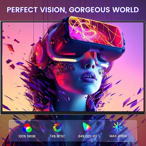 L LIMINK 14" Portable Triple Monitor for Laptop, Aluminum Alloy Laptop Screen Monitor Extender with Kickstand, 1200P Plug&Play FreeSync Frameless Dual Monitor for 13-16" Windows MacBook Laptop - LK14 in Kuwait