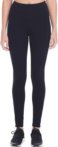 Andrew Marc Women's Cotton-Spandex Long High Rise Side Zip Legging in Saudi Arabia