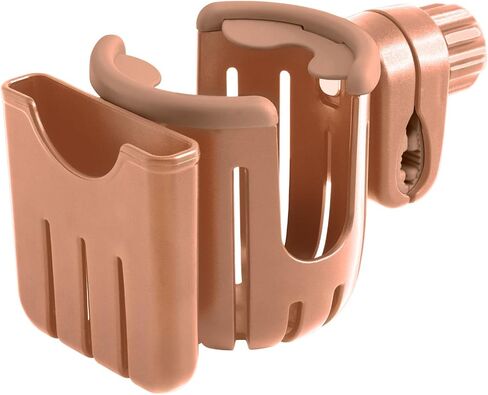 Universal Cup Holder – Stroller Cup and Phone Holder with Attachment for Bike, Walker, Wheelchair & Scooter - Essential Stroller, Walker and Wheelchair Accessories (Black) in Saudi Arabia