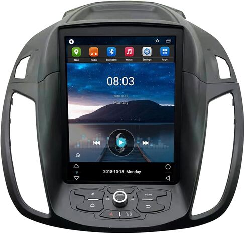 راديو السيارة ستيريو لفورد إسكيب C-MAX 2013-2018 استبدال الراديو Android Auto Car Play GPS Navigation شاشة عمودية Tesla Style مع DSP في Dash Headunit مشغل الوسائط المتعددة راديو السيارة الصوتي in Kuwait