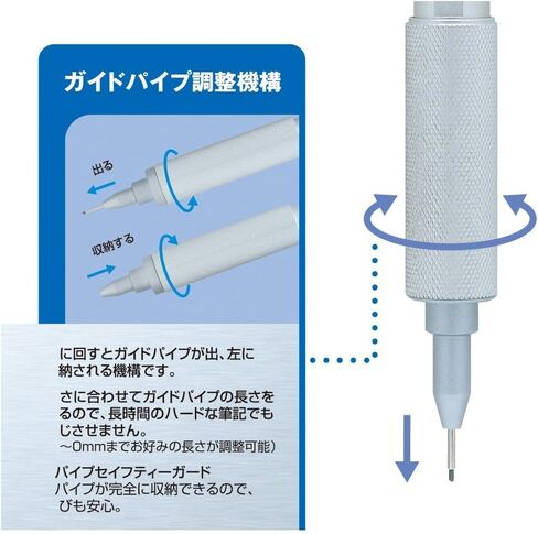 أوهتو، قلم رصاص ميكانيكي، بروميشا، 0.4 مم (OP-1004P)، فضي in Kuwait