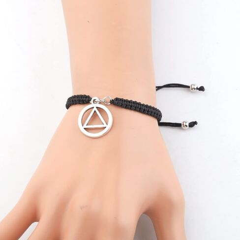 Alcoholics Anonymous Bracelet Recovery Jewelry The Twelve Promises AA Sponsor Gift For Men and Women in Saudi Arabia