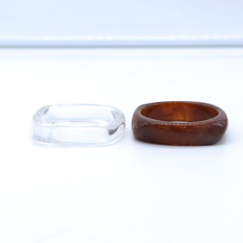2Pcs Chunky Acrylic Bracelet,Colorful Square Acrylic Resin Geometric Bangle Bracelet,Wide Irregular Geometric Plastic Wristbands Cuff Bangle Bracelet in Saudi Arabia