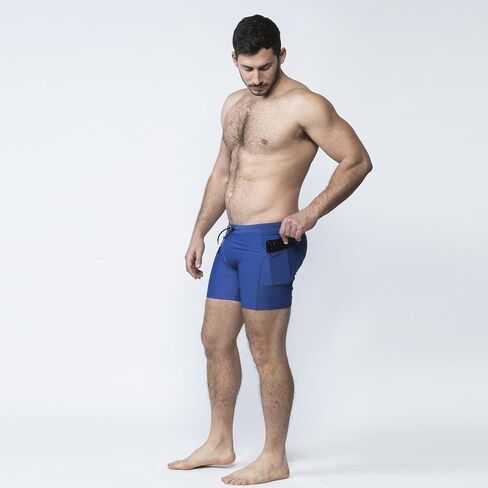 Taddlee Swimwear Men Swimsuits Swim Boxer Brief with Zipper Pockets Square Cut in Saudi Arabia