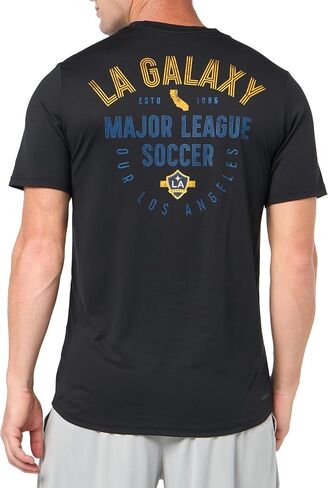 adidas Men's La Galaxy Short Sleeve Pre-Game T-Shirt in Saudi Arabia
