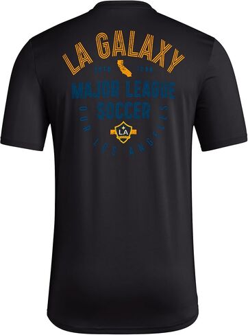 adidas Men's La Galaxy Short Sleeve Pre-Game T-Shirt in Saudi Arabia