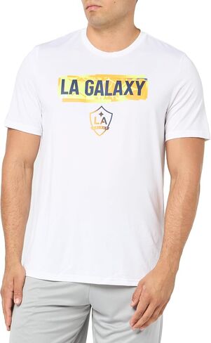 adidas Men's La Galaxy Short Sleeve Pre-Game T-Shirt in Saudi Arabia