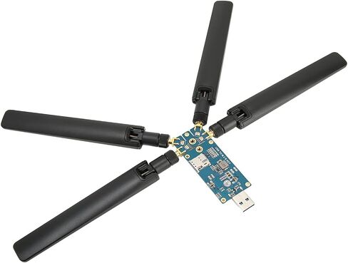 5G DONGLE Expansion Board, USB3.1 to M.2 Key B Card, 4 Antennas 5G DONGLE WiFi Card for 5G Module Laptop Internet in Saudi Arabia