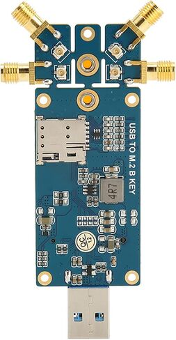 5G DONGLE Expansion Board, USB3.1 to M.2 Key B Card, 4 Antennas 5G DONGLE WiFi Card for 5G Module Laptop Internet in Saudi Arabia