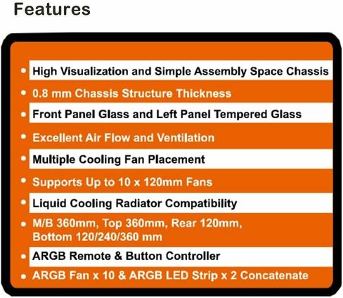 A19 Series Gamma X1 M-ATX/ATX/ITX Computer Gaming Case 2-Sided Glass,USB3.0, with 4 ARGB Light-Emitting 12cm Fans with and 1 ARGB Fan Controller That can Support 10 Ports(A19 Series Gamma X1) in Saudi Arabia