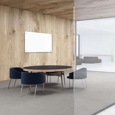 سبورة بيضاء زجاجية مغناطيسية XBoard مقاس 48 × 36 بوصة، لوحة مسح جافة زجاجية كبيرة لجدار المكتب، لوحة مسح جافة على الحائط الزجاجي بدون إطار مقاس 4 × 3 بوصة مع صينية قلم للمكتب المدرسي المنزلي in Kuwait