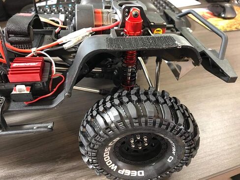 ممتص صدمات أحمر قابل للتعديل لـ 1/10 RC TRX-4 Wraith SCX10 D90 (100 مم) in Kuwait