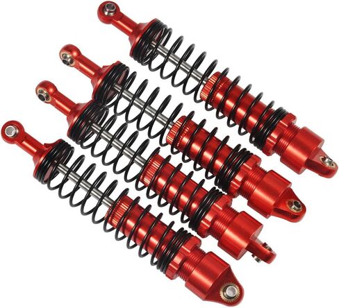 ممتص صدمات أحمر قابل للتعديل لـ 1/10 RC TRX-4 Wraith SCX10 D90 (100 مم) in Kuwait