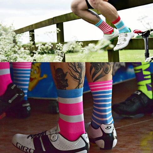 GuaziV Mens Womens Cycling Socks,4-6pcs Running Socks Colourful Athletic Socks Ankle Sport Socks 6-11 in Saudi Arabia