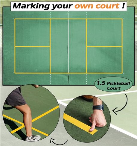 2in x 300FT Pickleball Tape for Outdoor Court, Temporary Pickleball Court Lines, Court Marking Kit for Pickleball, Basketball, Badminton in Saudi Arabia
