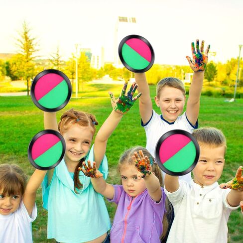 مجموعة ألعاب الرمي والالتقاط من كورابي، مجموعة من قطعتين من لعبة الرمي والالتقاط مناسبة للرياضة والشاطئ والحفلات مع حقيبة تخزين و4 مجاديف و4 كرات in Kuwait