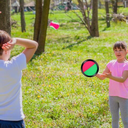 مجموعة ألعاب الرمي والالتقاط من كورابي، مجموعة من قطعتين من لعبة الرمي والالتقاط مناسبة للرياضة والشاطئ والحفلات مع حقيبة تخزين و4 مجاديف و4 كرات in Kuwait