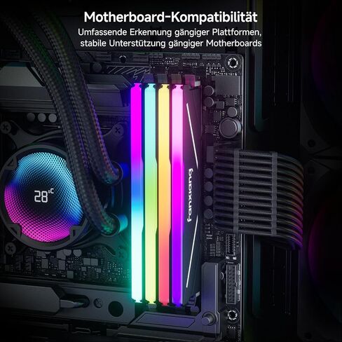 RGB DDR4 RAM 32GB (2x16GB) 3600MHz CL18 V1.35, Desktop Gaming Machine Overclocking Memory, Intel XMP 2.0 & AMD Compatible - Black in Saudi Arabia
