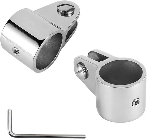 Yanyu 2 قطعة 1 بوصة بيميني الفك العلوي الشريحة الفولاذ المقاوم للصدأ 316 قارب معدات بحرية لأنبوب دائري 1 بوصة مع مفتاح سداسي على شكل حرف L in Kuwait