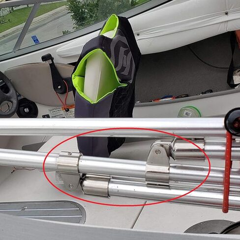 Yanyu 2 قطعة 1 بوصة بيميني الفك العلوي الشريحة الفولاذ المقاوم للصدأ 316 قارب معدات بحرية لأنبوب دائري 1 بوصة مع مفتاح سداسي على شكل حرف L in Kuwait