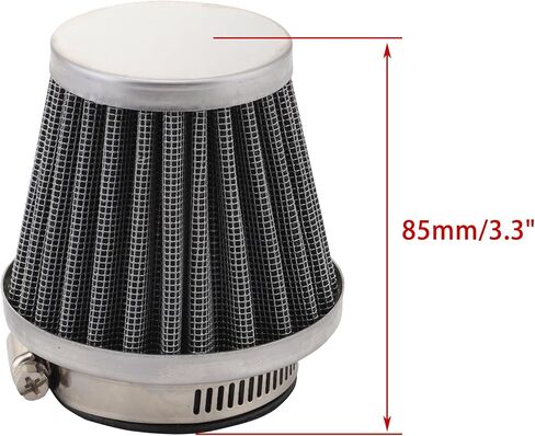WOOSTAR 42mm Air Filter Replacement for 4 Stroke GY6 125cc 150cc Taotao Go Kart Scooter 152QMI 157QMJ Engine in Saudi Arabia