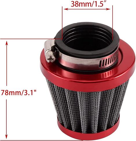 WOOSTAR 42mm Air Filter Replacement for 4 Stroke GY6 125cc 150cc Taotao Go Kart Scooter 152QMI 157QMJ Engine in Saudi Arabia