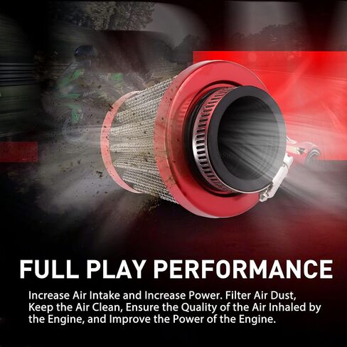 WOOSTAR 42mm Air Filter Replacement for 4 Stroke GY6 125cc 150cc Taotao Go Kart Scooter 152QMI 157QMJ Engine in Saudi Arabia