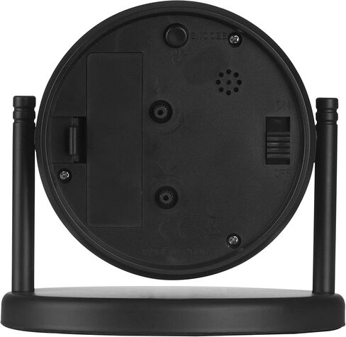 Crosley Nautical Alarm Clock for Desk Side Table and Night Stand, All Metal Case with Dome Glass Lens, Adjustable Viewing Angle, Simple Operating Controls (Black) in Saudi Arabia