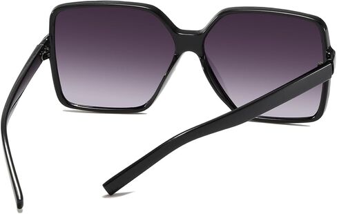 Women's Chic Square Oversized Sunglasses Big Large Wide Fashion Shades for Women Men 100% UV Protection in Kuwait