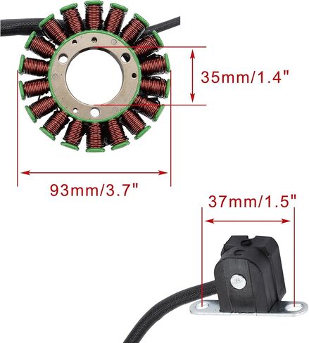 WOOSTAR 18 Coil Magneto Stator Replacement for Suzuki DR250R DRZ250 DRZ400 DR-Z 400 DRZ400SM DRZ400S DRZ400E Engine in Saudi Arabia
