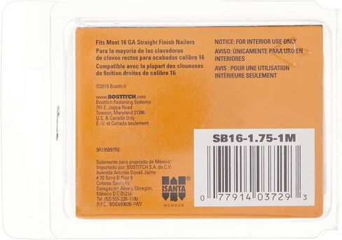 بوستيتش، أظافر لامعة، 1-3/4 بوصة، 16 جيجا، 1000 لكل صندوق (SB16-1.75-1M) in Kuwait