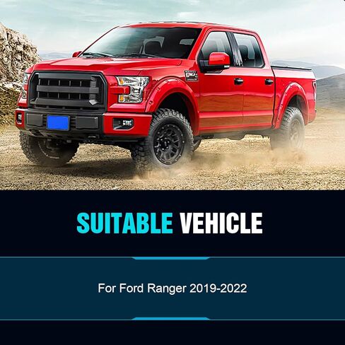 مجموعات رفع التسوية الأمامية مقاس 2.5 بوصة مناسبة لسيارات Ford Ranger 2WD 4WD 2019 2020 2021 2022، مجموعات مستوى التعليق الفاصل الأمامي من الألومنيوم ترفع 2.5 بوصة عند الالتقاط بإطارات 255/265/285 in Kuwait