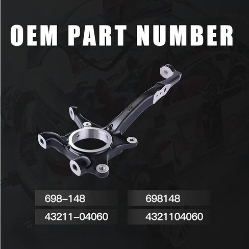 698-148 Front Right Steering Knuckle Compatible with T-o-y-o-t-a Tacoma 4.0L V6 & 2.7L l4 698148 Steel 4321104060 698148 GP929101DH in Kuwait