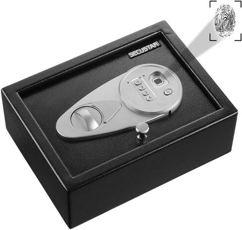 Security Biometric Fingerprint Safe for Home and Company, Electronic Security Safe Box Wall or Cabinet Fixed Design, 0.25 Cubic Feet in Saudi Arabia