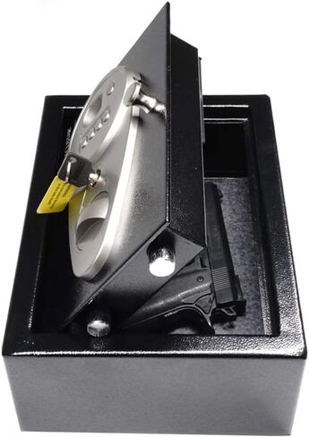 Security Biometric Fingerprint Safe for Home and Company, Electronic Security Safe Box Wall or Cabinet Fixed Design, 0.25 Cubic Feet in Saudi Arabia