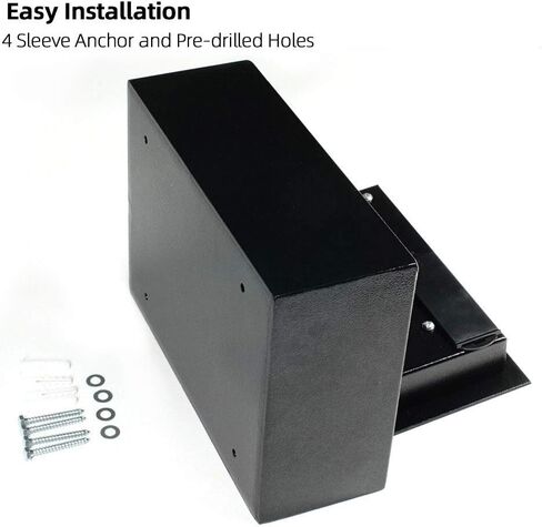 Security Biometric Fingerprint Safe for Home and Company, Electronic Security Safe Box Wall or Cabinet Fixed Design, 0.25 Cubic Feet in Saudi Arabia