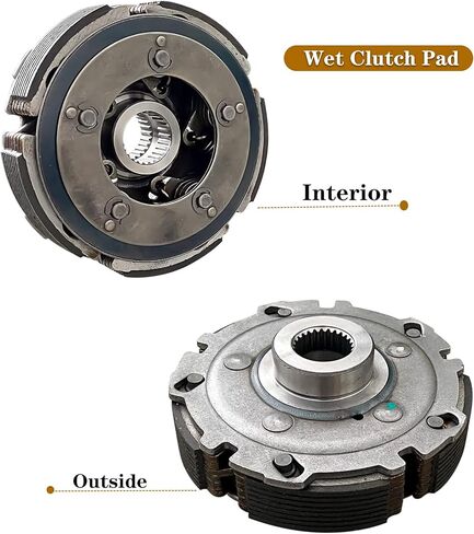 Wet Clutch Shoe Kit Assembly For YAMAHA Grizzly 660 2002-2008,Rhino 660 2004-2007 With Primary Sheave,Clutch Carrier,Oneway,Housing,Gasket in Kuwait