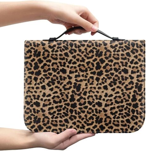 Bible Carrying Case for Boys and Girls, Large Leather Bible Tote Bag with Pocket and Zipper in Saudi Arabia