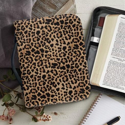 Bible Carrying Case for Boys and Girls, Large Leather Bible Tote Bag with Pocket and Zipper in Saudi Arabia