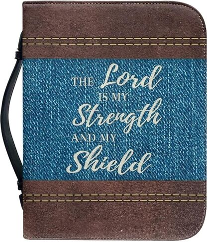 حقيبة حمل الكتاب المقدس للأولاد والبنات، حقيبة جلدية كبيرة لحمل الكتاب المقدس مع جيب وسحاب in Kuwait