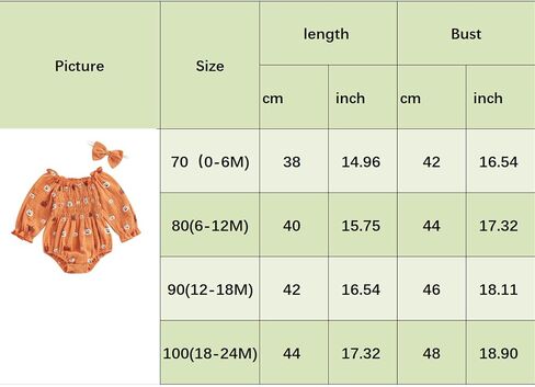 Newborn Infant Baby Girl Halloween Outfit Cute Pumpkin Romper Long Sleeve Bodysuit Headband 2Pcs Clothes Set (A- Orange, 0-6 Months) in Saudi Arabia