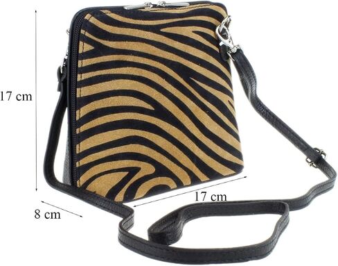 Womens Suede Cross Body Animal Print Zebra Leopard Shoulder Bag in Saudi Arabia