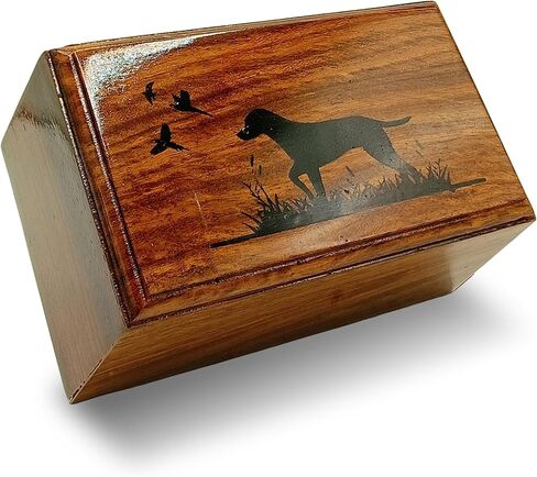 Wooden Urn -Engraved paw with Angel Wing-Pet Urns for Dogs Ashes-Decorative Wooden Pet Urns for Ashes - Rosewood Cremation Urns for Dogs-Pet Urns for Cats-Wooden Box (Your Cat in Heaven) in Saudi Arabia