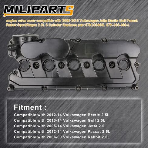 غطاء صمام المحرك متوافق مع BMW 135i 2008-2013 335i 2007-2015 335is 2011-2013 335xi 2007-2008 535i 2008-2010 M2 2016-2019 X6 2008-2012 3.0L Gas Turbo OE جزء 1112756 5284 in Saudi Arabia