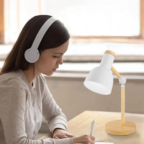 himmel Table Lamp, Adjustable Wooden Table Lamp, Children's Desk Lamp for Bedroom, Living Room, E27 Base Reading Next Lamp in Saudi Arabia