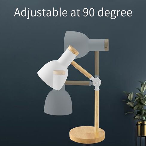 himmel Table Lamp, Adjustable Wooden Table Lamp, Children's Desk Lamp for Bedroom, Living Room, E27 Base Reading Next Lamp in Saudi Arabia